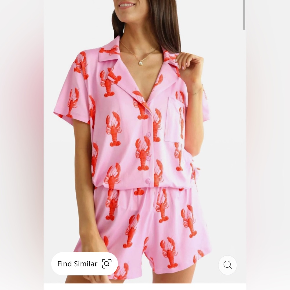 Show me Your Mumu Pink Lobster PJ set